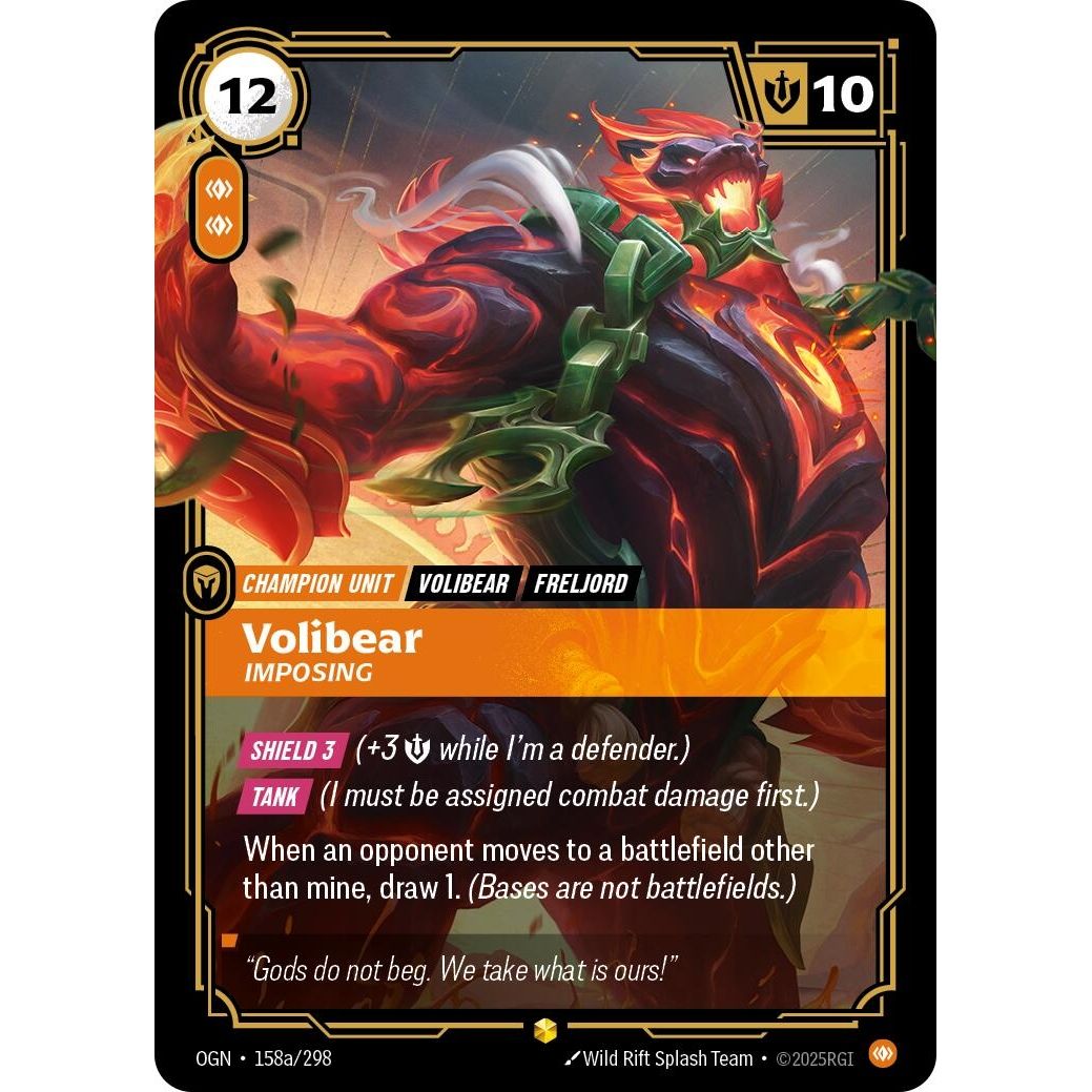 Volibear - Imposing (Alternate Art) (158a/298) (Origins) - PokeBox USA