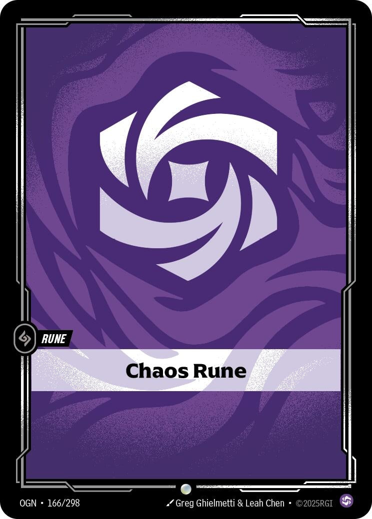 Image for Chaos Rune (166/298) (Origins) (OGN) - Riftbound: League of Legends Trading Card Game