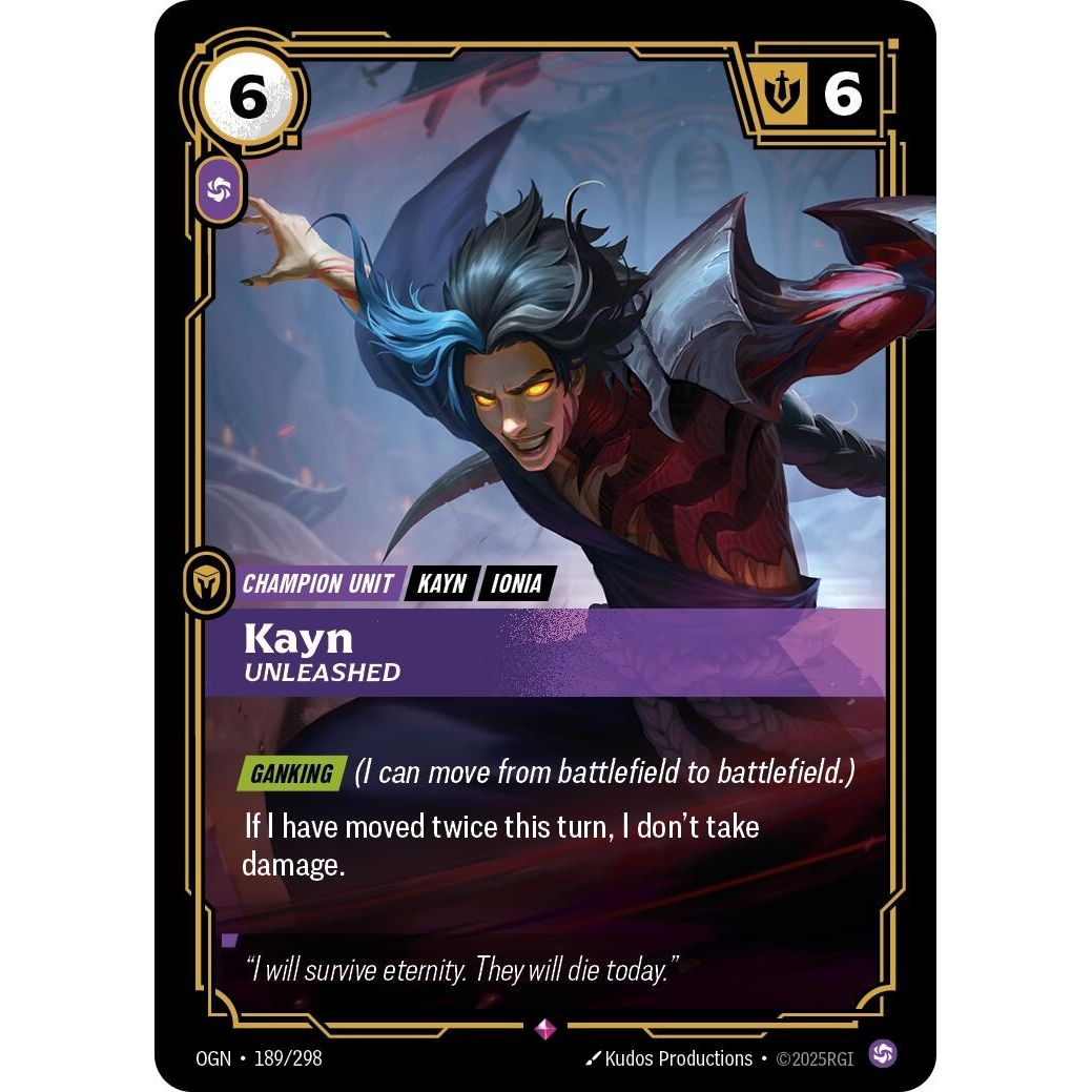 Kayn - Unleashed (189/298) (Origins) - PokeBox USA