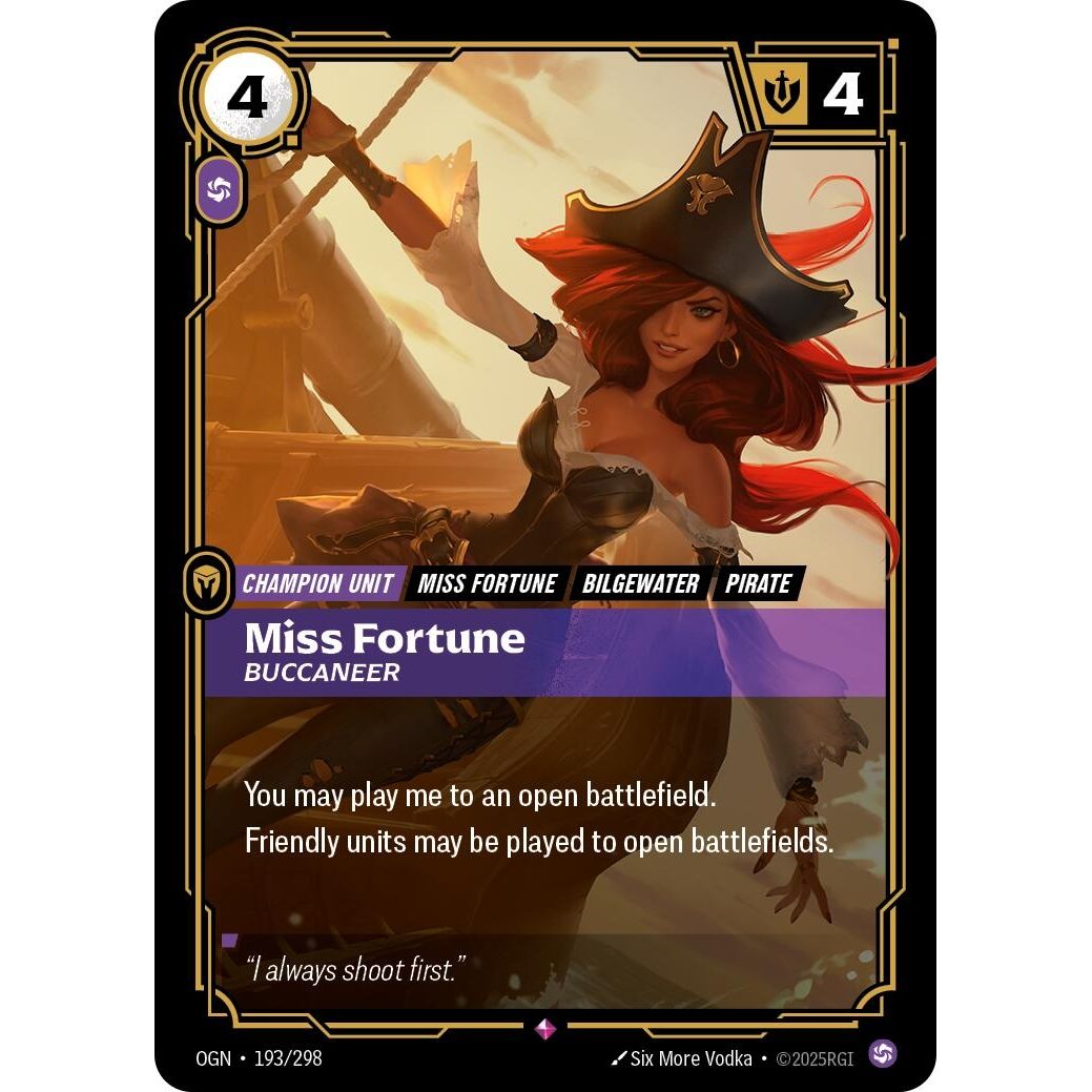 Miss Fortune - Buccaneer (193/298) (Origins) - PokeBox USA