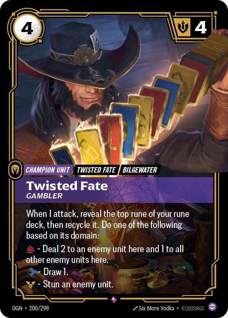 Twisted Fate - Gambler (200/298) (Origins) - PokeBox USA