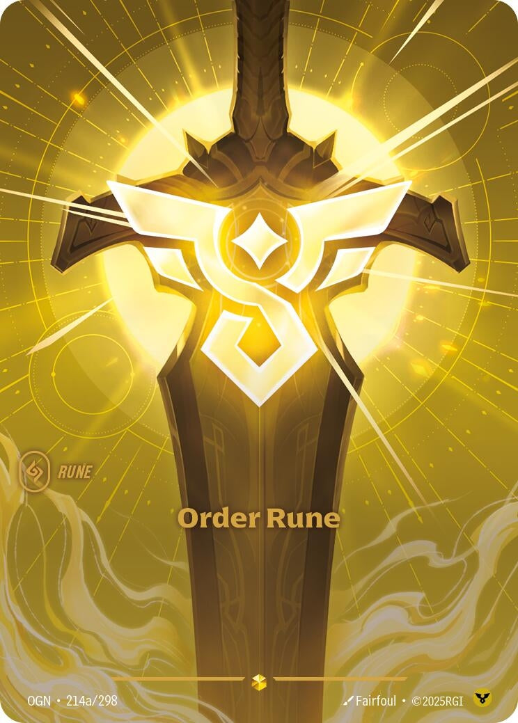 Order Rune (Alternate Art) (214a/298) (Origins)