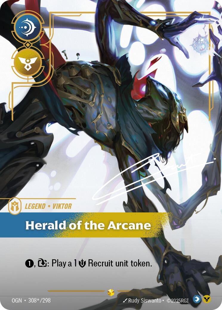 Image for Viktor - Herald of the Arcane (Signature) (308*/298) (Origins) (OGN) - Riftbound: League of Legends Trading Card Game