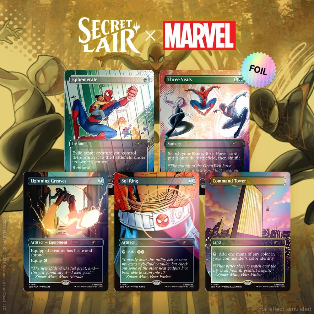 Magic The Gathering | Secret Lair x Marvel: Spider-man: Heroic Deeds | Rainbow Foil - PokeBox USA