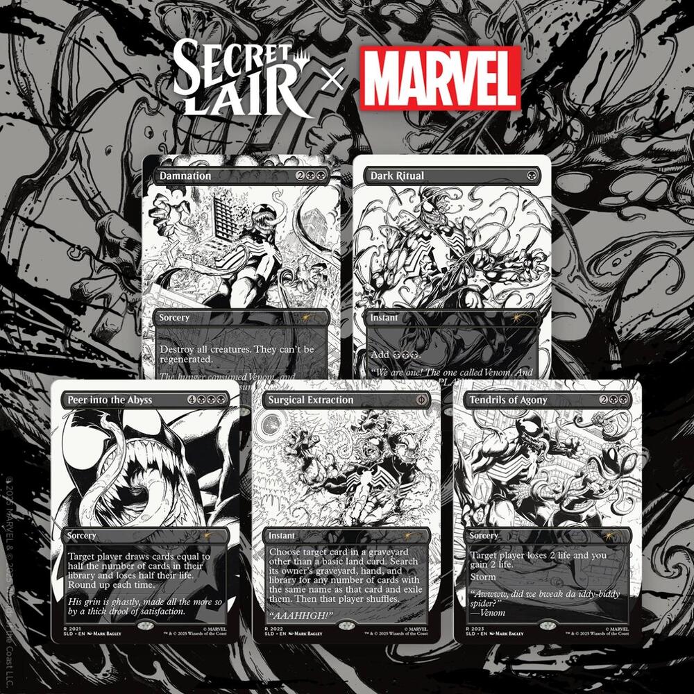 Magic The Gathering | Secret Lair x Marvel: Spider-man: Venom Unleashed (Inks) | Non-foil - PokeBox USA
