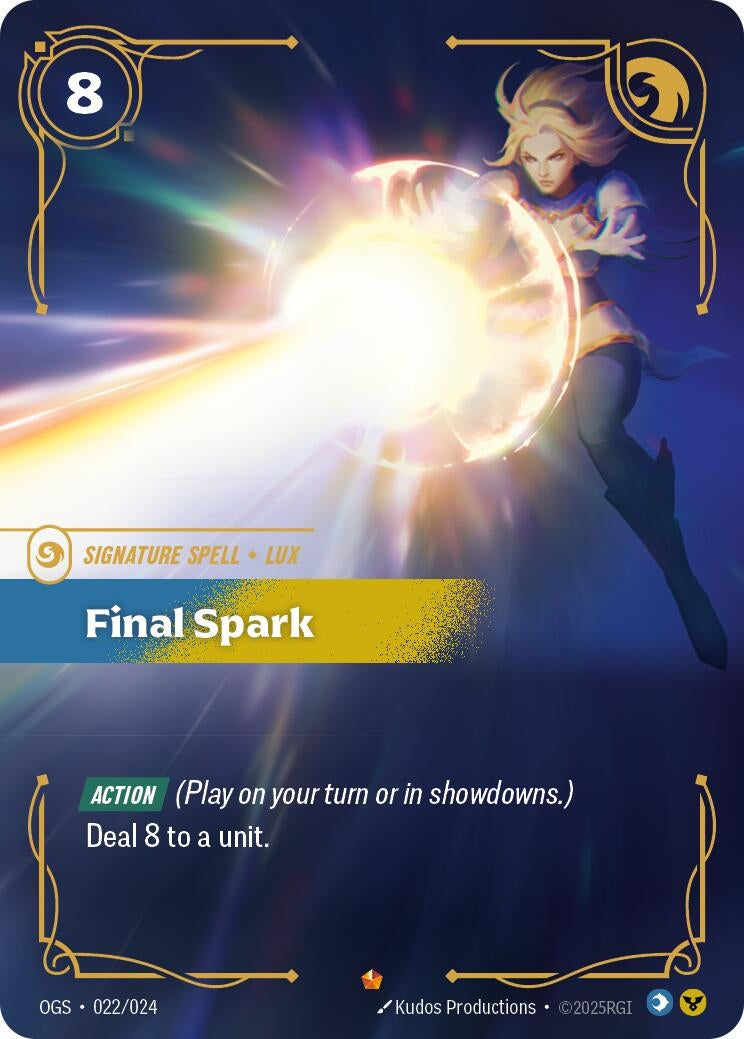 Image for Final Spark (022/024) (Origins: Proving Grounds) (OGS) - Riftbound: League of Legends Trading Card Game