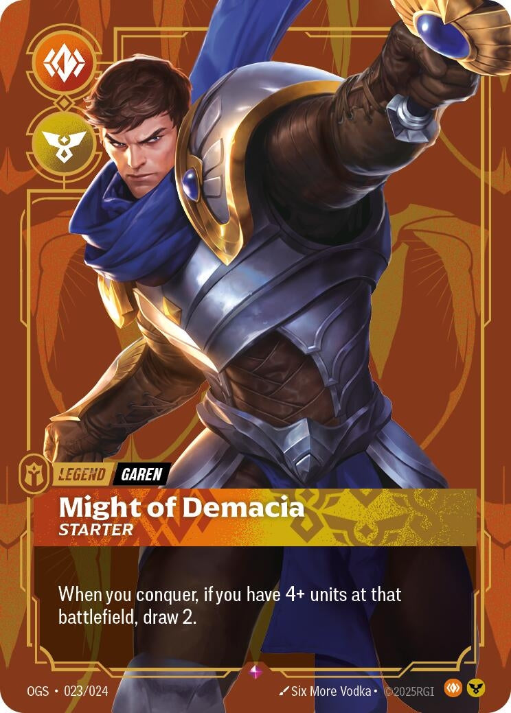 Image for Garen - Might of Demacia (Starter) (023/024) (Origins: Proving Grounds) (OGS) - Riftbound: League of Legends Trading Card Game