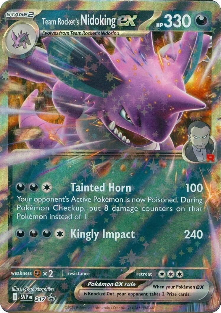 Image for Team Rocket's Nidoking ex - 217 (217) (SV: Scarlet & Violet Promo Cards) (SVP) - Pokemon