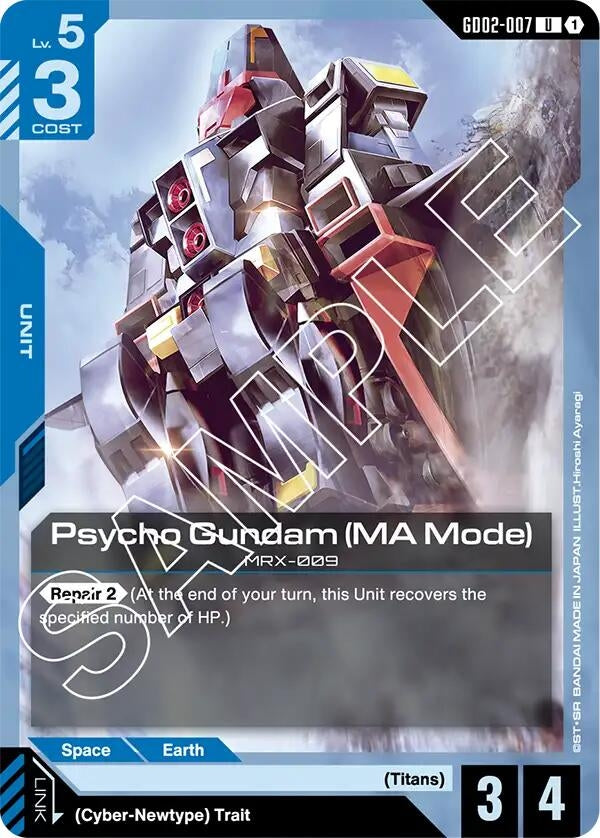 Image for Psycho Gundam (MA Mode) (GD02-007) (Dual Impact) (GD02) - Gundam Card Game