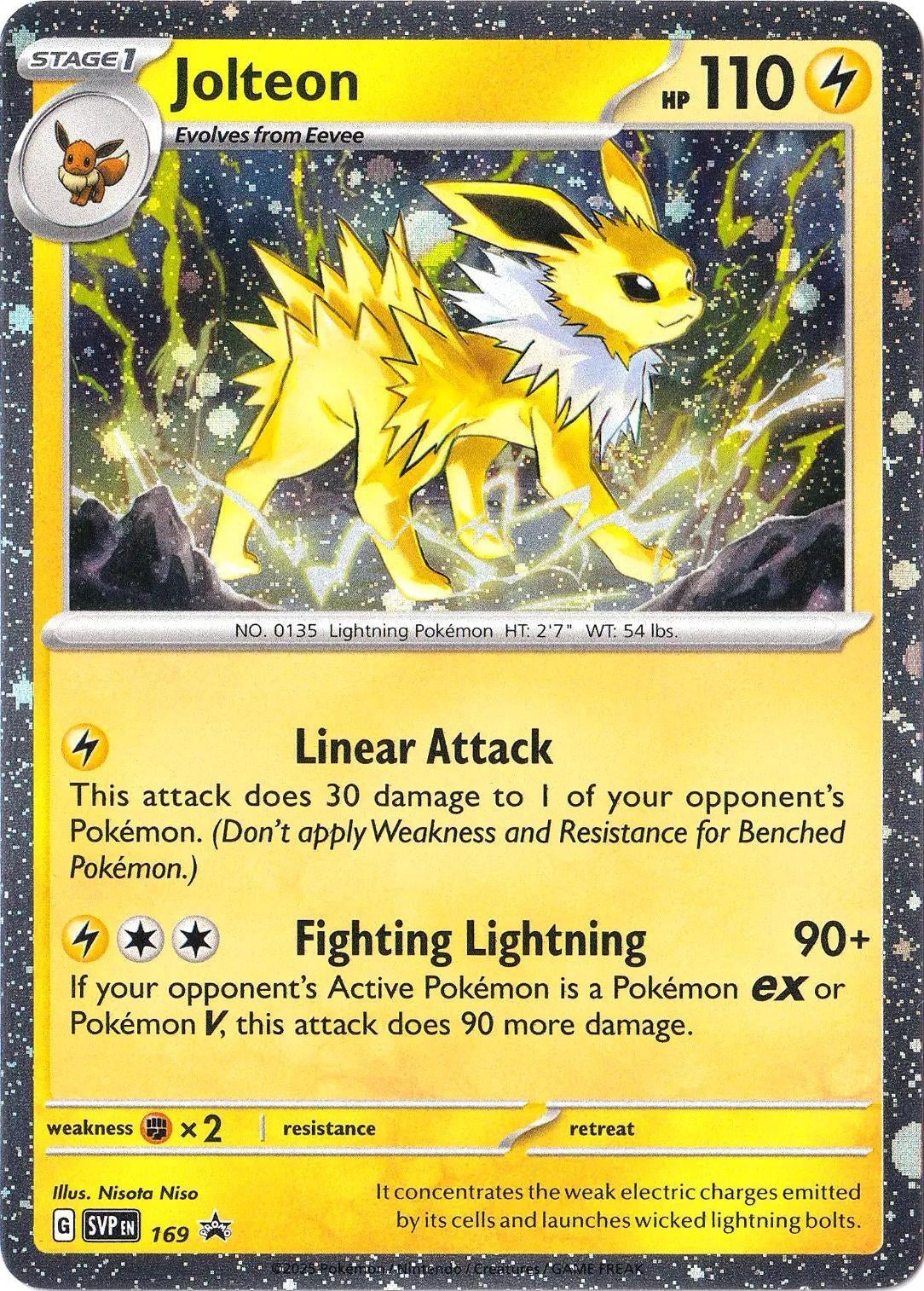 Image for Jolteon - 169 (Cosmos Holo) (169) (SV: Scarlet & Violet Promo Cards) (SVP) - Pokemon