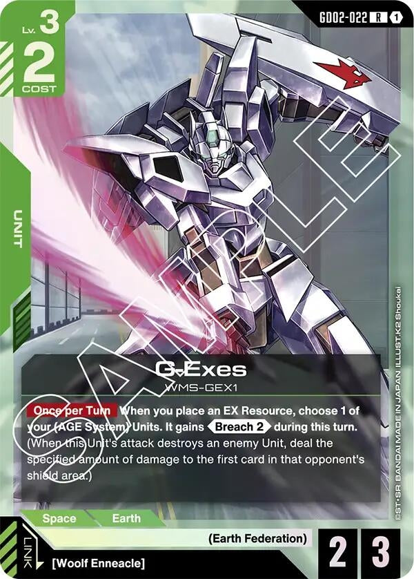 Image for G-Exes (GD02-022) (Dual Impact) (GD02) - Gundam Card Game