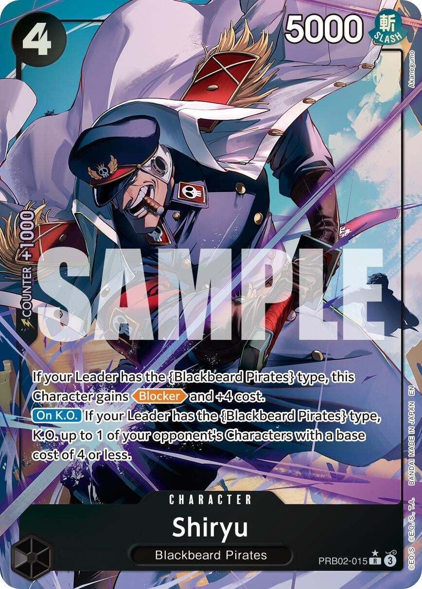 Image for Shiryu (Alternate Art) (PRB02-015) (Premium Booster -The Best- Vol. 2) (PRB-02) - One Piece Card Game