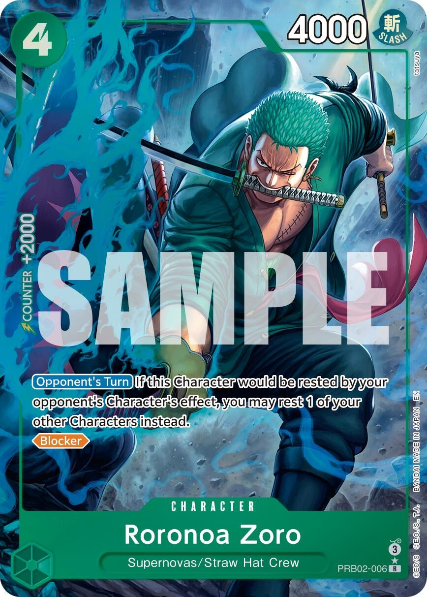 Image for Roronoa Zoro - PRB02-006 (Alternate Art) (PRB02-006) (Premium Booster -The Best- Vol. 2) (PRB-02) - One Piece Card Game