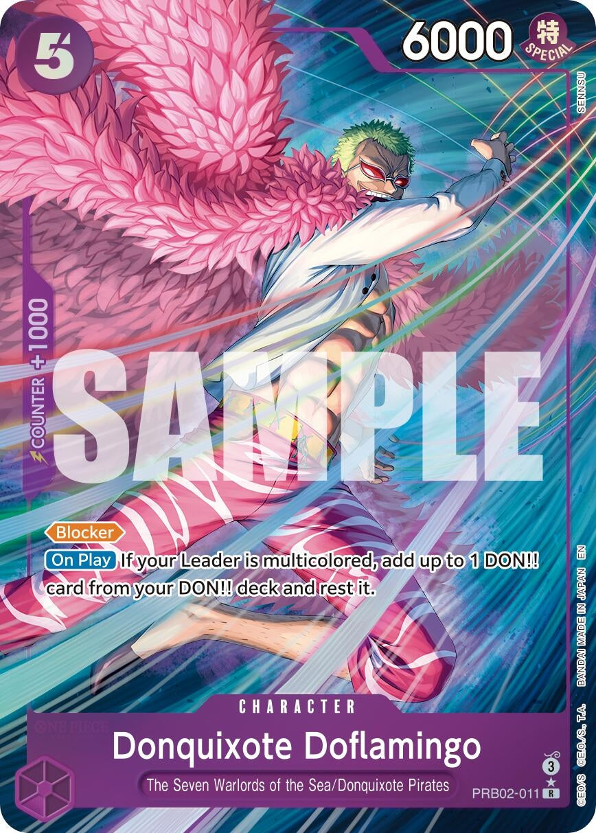 Image for Donquixote Doflamingo (Alternate Art) (PRB02-011) (Premium Booster -The Best- Vol. 2) (PRB-02) - One Piece Card Game
