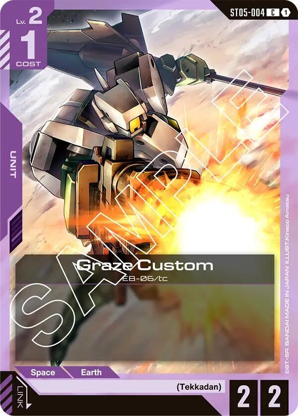 Image for Graze Custom (ST05-004) (Starter Deck 05: Iron Bloom) (ST05) - Gundam Card Game