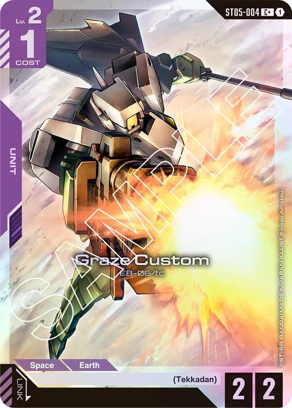 Image for Graze Custom (C+) (ST05-004) (Starter Deck 05: Iron Bloom) (ST05) - Gundam Card Game