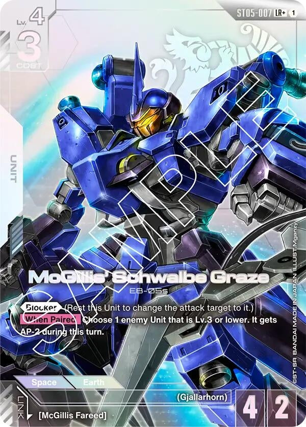 Image for McGillis' Schwalbe Graze (LR+) (ST05-007) (Starter Deck 05: Iron Bloom) (ST05) - Gundam Card Game