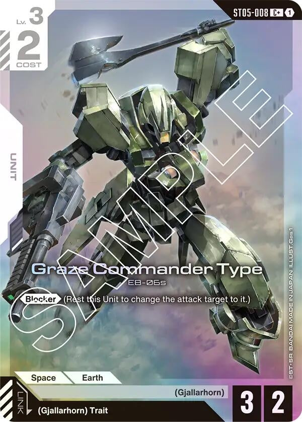Image for Graze Commander Type (C+) (ST05-008) (Starter Deck 05: Iron Bloom) (ST05) - Gundam Card Game