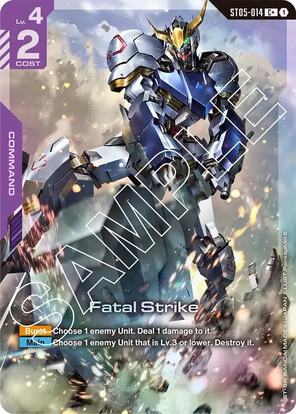 Image for Fatal Strike (C+) (ST05-014) (Starter Deck 05: Iron Bloom) (ST05) - Gundam Card Game