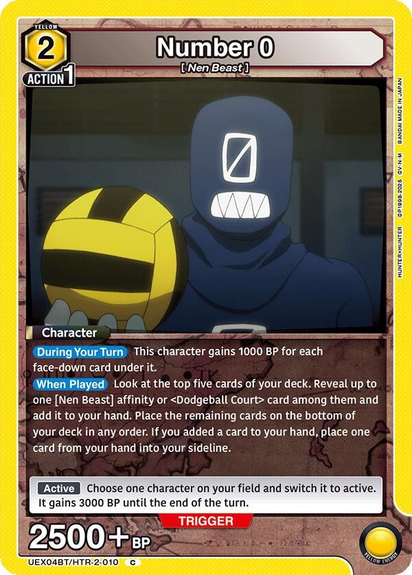 Image for Number 0 (UEX04BT/HTR-2-010) (UEX04BT: HUNTER X HUNTER Vol.2) (UEX04BT) - Union Arena