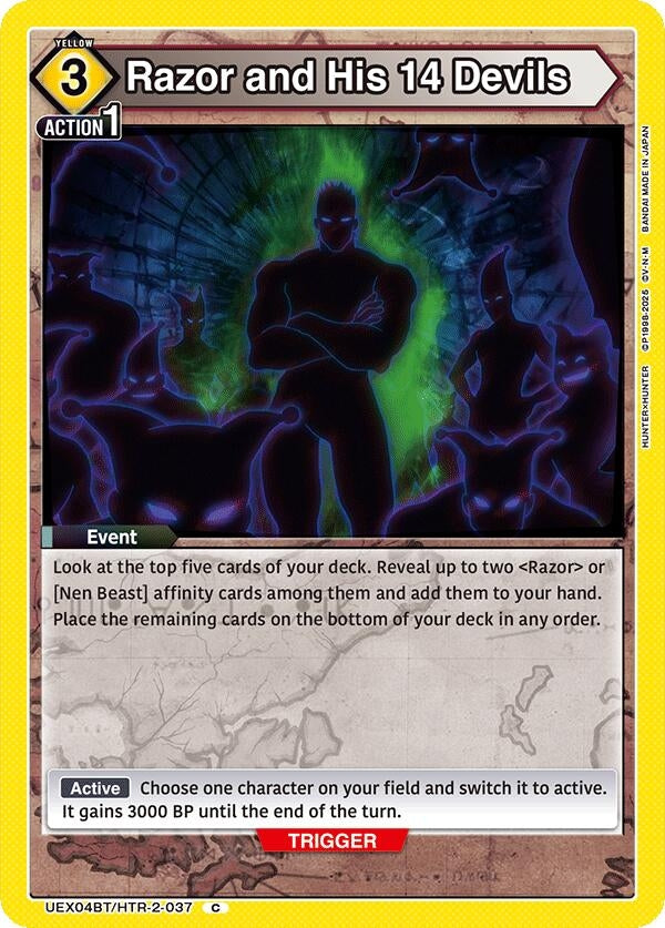 Image for Razor and His 14 Devils (UEX04BT/HTR-2-037) (UEX04BT: HUNTER X HUNTER Vol.2) (UEX04BT) - Union Arena