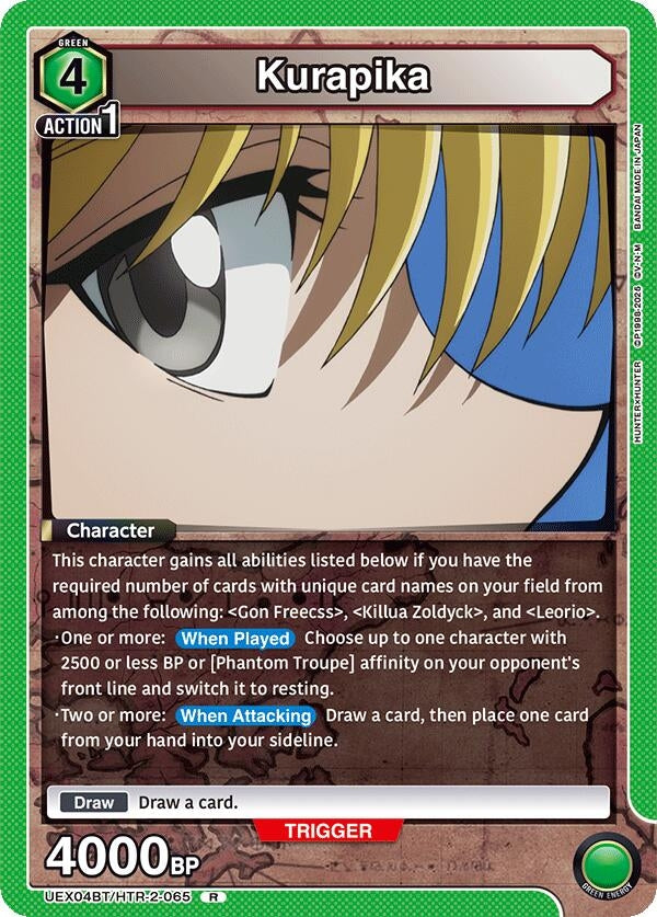 Image for Kurapika (065) (UEX04BT/HTR-2-065) (UEX04BT: HUNTER X HUNTER Vol.2) (UEX04BT) - Union Arena