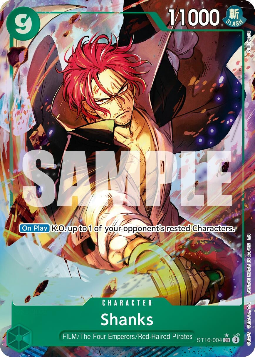 Image for Shanks - ST16-004 (Alternate Art) (ST16-004) (Premium Booster -The Best- Vol. 2) (PRB-02) - One Piece Card Game