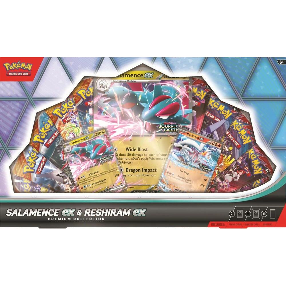 POKÉMON TCG Salamence EX & Reshiram EX Premium Collection - PokeBox USA