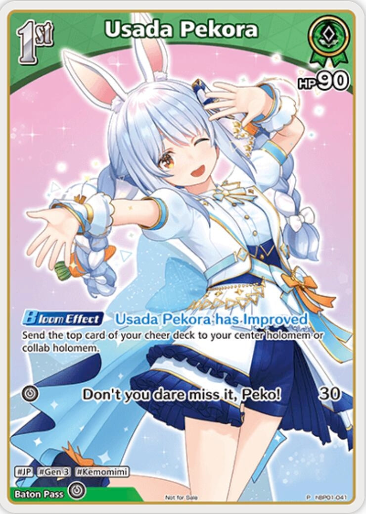 Image for Usada Pekora (P) (hBP01-041) (hBP01-041) (hololive OFFICIAL CARD GAME Promos) (hOCGP) - Hololive