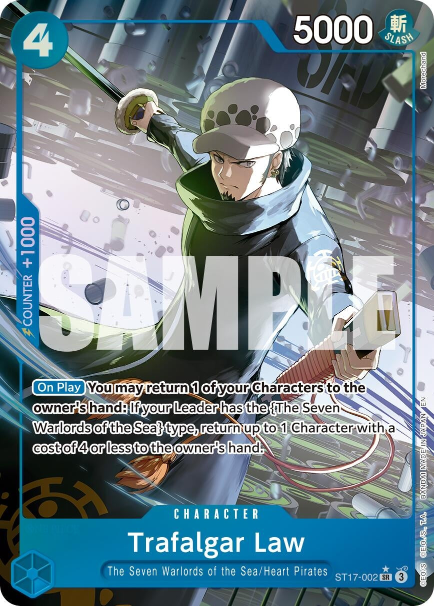 Image for Trafalgar Law - ST17-002 (Alternate Art) (ST17-002) (Premium Booster -The Best- Vol. 2) (PRB-02) - One Piece Card Game