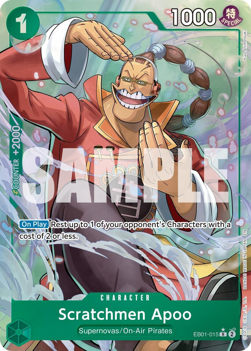 Image for Scratchmen Apoo - EB01-015 (Alternate Art) (EB01-015) (Premium Booster -The Best- Vol. 2) (PRB-02) - One Piece Card Game