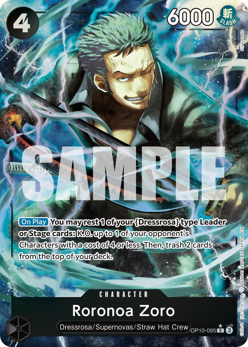 Image for Roronoa Zoro - OP10-095 (Alternate Art) (OP10-095) (Premium Booster -The Best- Vol. 2) (PRB-02) - One Piece Card Game