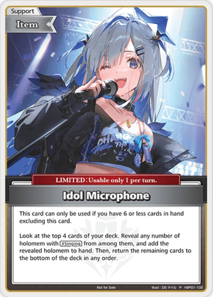 Image for Idol Microphone (P) (hBP01-102) (hBP01-102) (hololive OFFICIAL CARD GAME Promos) (hOCGP) - Hololive