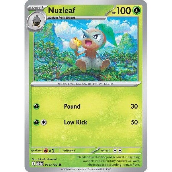Image for Nuzleaf (014/132) (ME01: Mega Evolution) - Pokemon