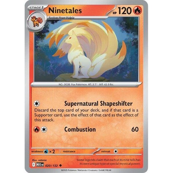 Image for Ninetales (020/132) (ME01: Mega Evolution) - Pokemon