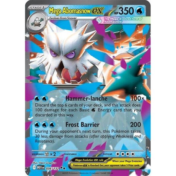 Image for Mega Abomasnow ex (036/132) (ME01: Mega Evolution) - Pokemon
