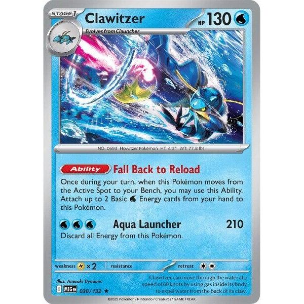 Image for Clawitzer (038/132) (ME01: Mega Evolution) - Pokemon