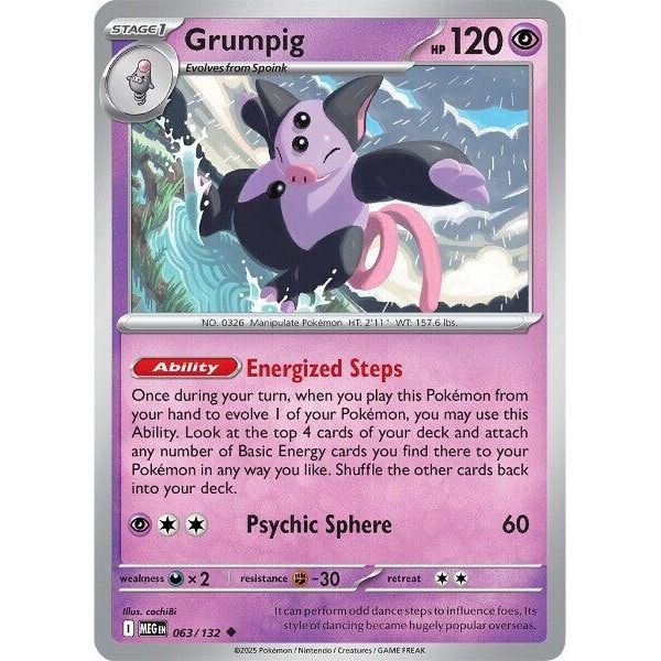 Image for Grumpig (063/132) (ME01: Mega Evolution) - Pokemon