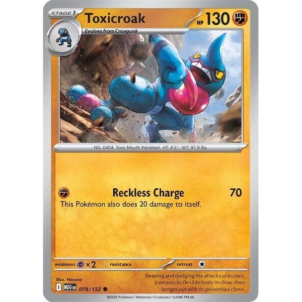 Image for Toxicroak (079/132) (ME01: Mega Evolution) - Pokemon