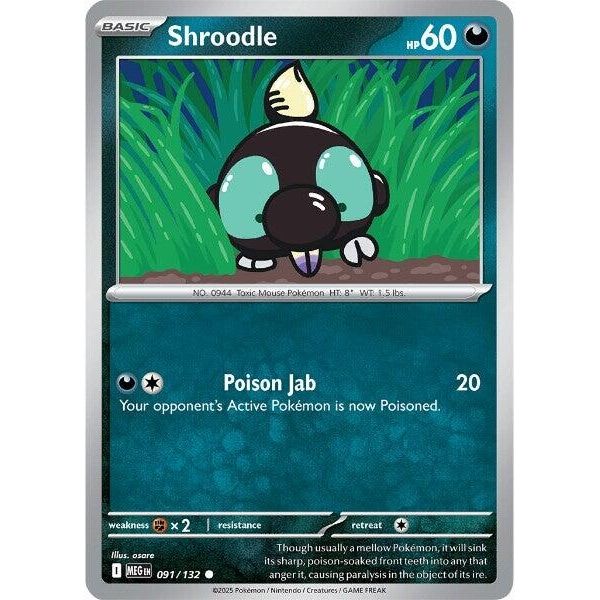 Image for Shroodle (091/132) (ME01: Mega Evolution) - Pokemon