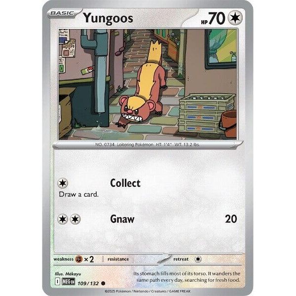 Image for Yungoos (109/132) (ME01: Mega Evolution) - Pokemon