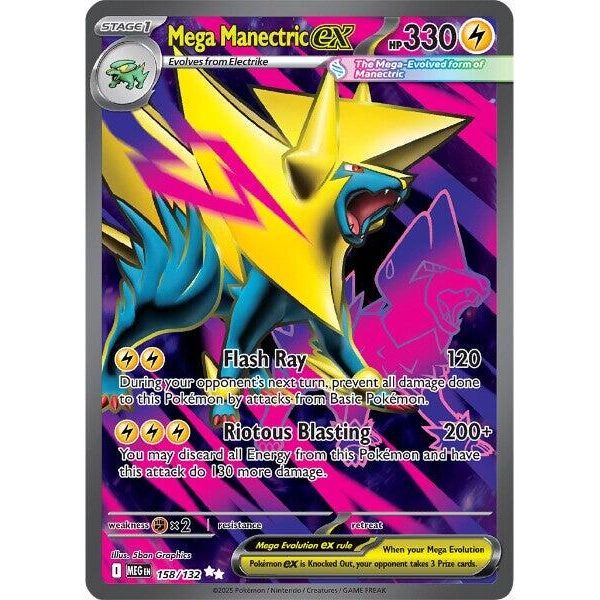Image for Mega Manectric ex (158/132) (ME01: Mega Evolution) - Pokemon
