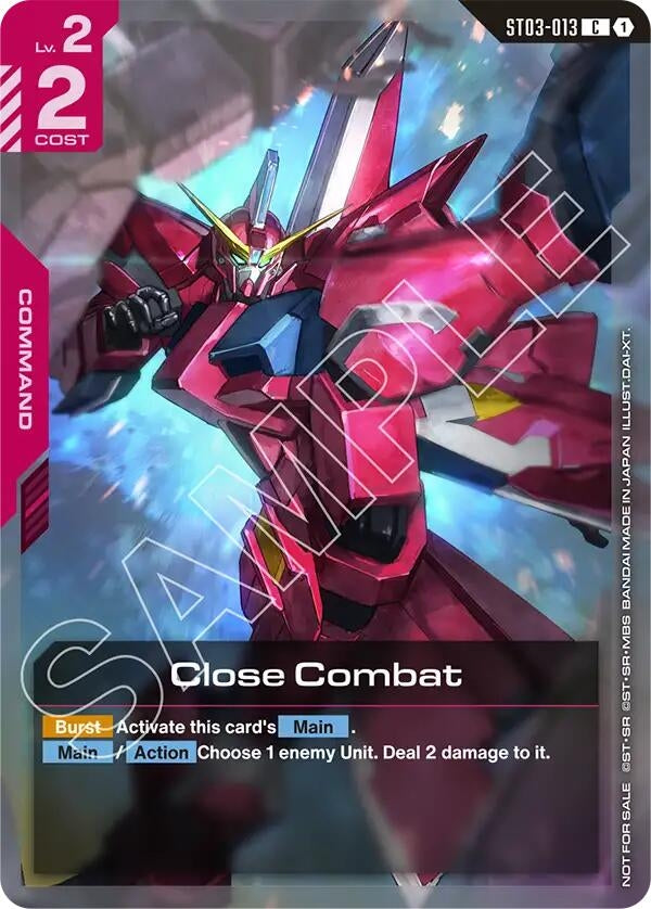 Image for Close Combat (Championship Participation Pack 01) (ST03-013) (Gundam Promotional Cards) (GCG-PR) - Gundam Card Game