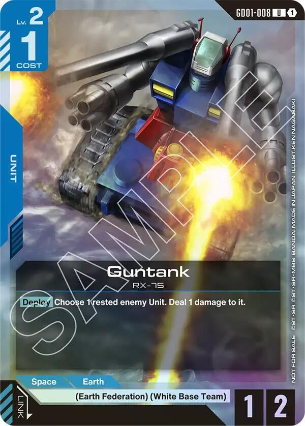 Image for Guntank (Championship Participation Pack 01) (GD01-008) (Gundam Promotional Cards) (GCG-PR) - Gundam Card Game