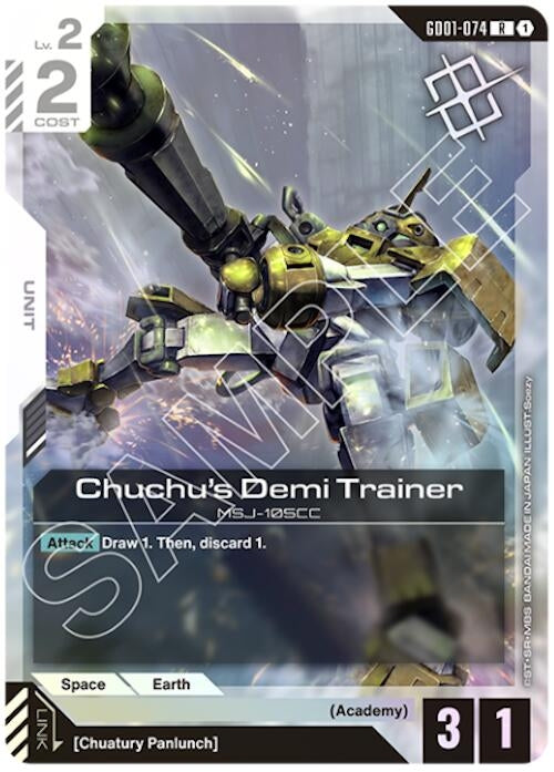Image for Chuchu's Demi Trainer (Judge Pack 01) (GD01-074) (Gundam Promotional Cards) (GCG-PR) - Gundam Card Game