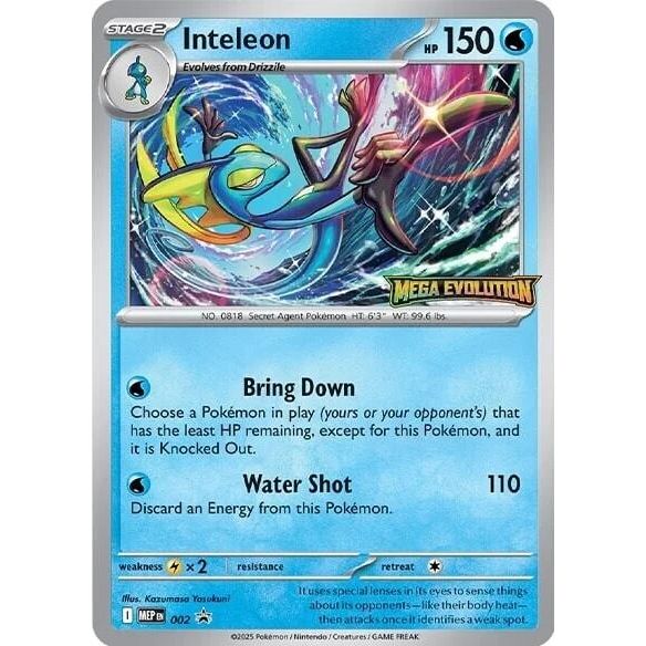 Image for Inteleon - 002 (002) (ME: Mega Evolution Promo) - Pokemon