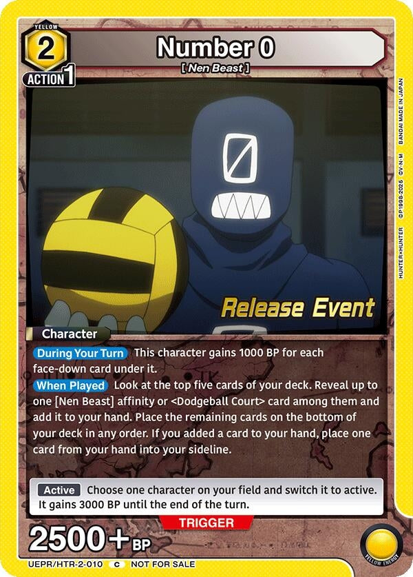 Image for Number 0 (UEPR/HTR-2-010) (UEX04BT: HUNTER X HUNTER Vol.2 Release Event Cards) (UEX04BT_RE) - Union Arena