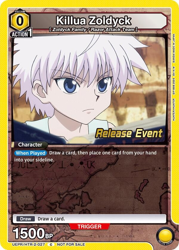 Image for Killua Zoldyck (027) (UEPR/HTR-2-027) (UEX04BT: HUNTER X HUNTER Vol.2 Release Event Cards) (UEX04BT_RE) - Union Arena