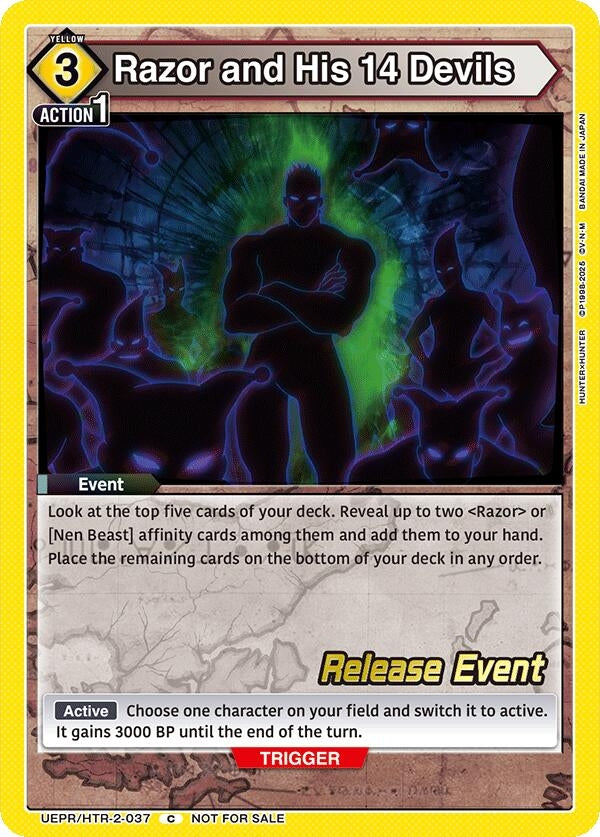 Image for Razor and His 14 Devils (UEPR/HTR-2-037) (UEX04BT: HUNTER X HUNTER Vol.2 Release Event Cards) (UEX04BT_RE) - Union Arena