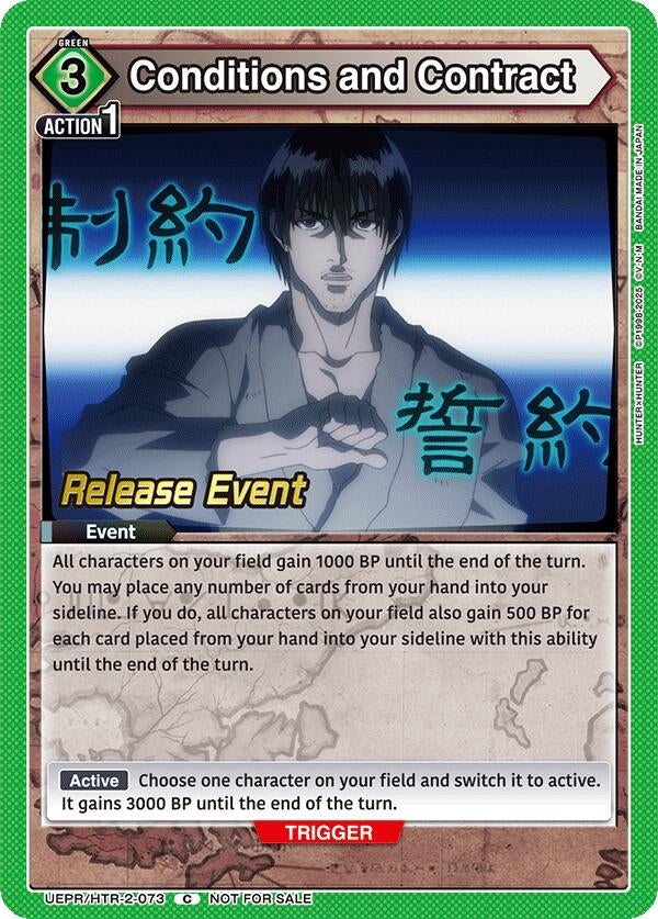 Image for Conditions and Contract (UEPR/HTR-2-073) (UEX04BT: HUNTER X HUNTER Vol.2 Release Event Cards) (UEX04BT_RE) - Union Arena